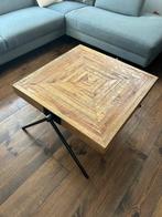 Houten Salon tafel, Ophalen, Gebruikt, 50 tot 100 cm, Vierkant