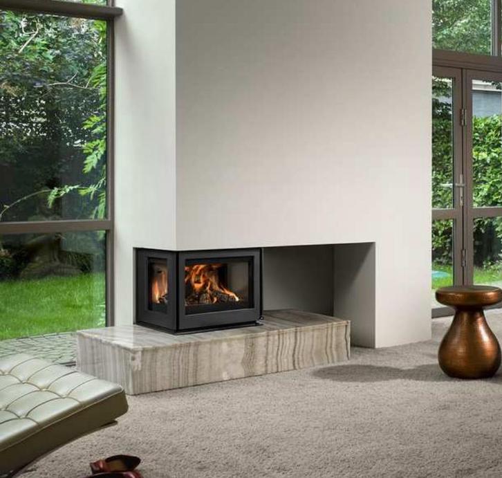 Barbas Unilux-6 265 Three-sided, Huis en Inrichting, Haarden, Gebruikt, Houthaard, Ophalen