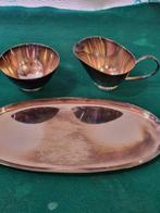 Roomstel verzilverd drie delig, Antiek en Kunst, Curiosa en Brocante, Ophalen of Verzenden