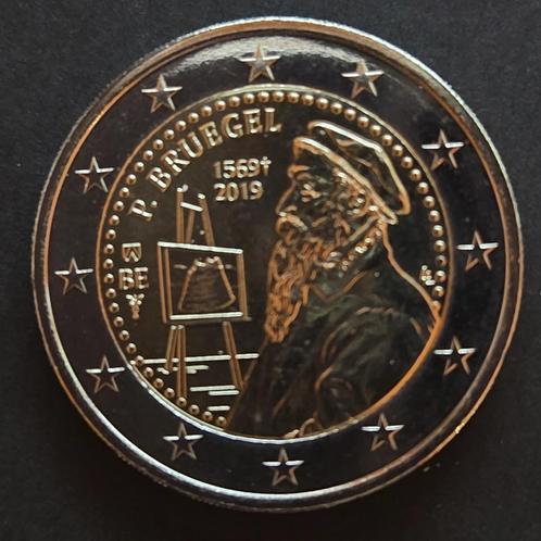 België 2019: Pieter Bruegel, Postzegels en Munten, Munten | Europa | Euromunten, Losse munt, 2 euro, België, Ophalen of Verzenden