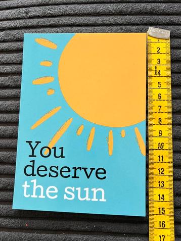 1019. Boomerang kaart Zon zonnetje beschikbaar voor biedingen