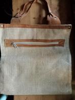 Nieuwe tas/ mini shopper, jute met leren handvaten ., Ophalen of Verzenden, Nieuw, Shopper