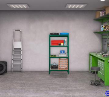 groen stellingkast - groen  beschikbaar voor biedingen