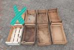 Partij vintage houten kistjes uit Portugal, Ophalen of Verzenden, Gebruikt