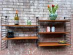 Wandrek boekenrek teak retro vintage Tomado (stijl), Ophalen of Verzenden, Gebruikt