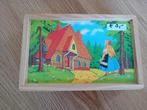 Sprookjes houten blokken puzzel, 10 tot 50 stukjes, Ophalen of Verzenden, Zo goed als nieuw, Van hout
