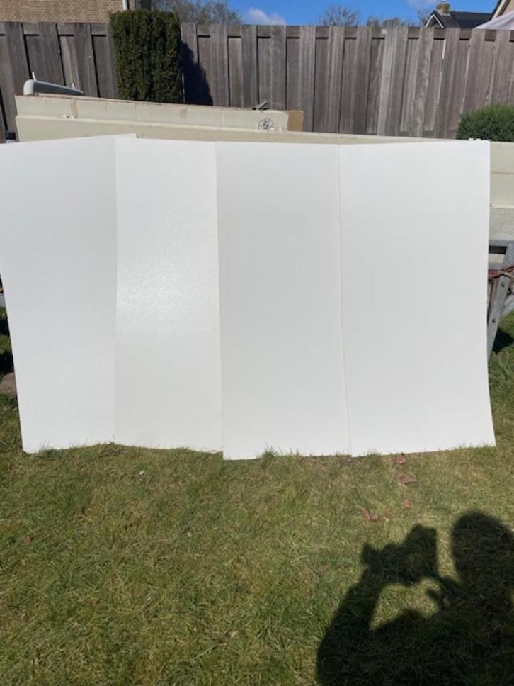 5 MDF eenzijdig wit gelakte platen, Doe-het-zelf en Verbouw, Platen en Panelen, Zo goed als nieuw, Overige materialen, Minder dan 20 mm