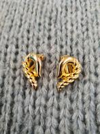 Goudkleurige oorclips retro jaren 70, Sieraden, Tassen en Uiterlijk, Oorbellen, Ophalen of Verzenden, Goud, Overige materialen