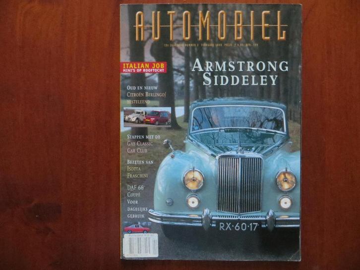 Automobiel 2 1998 Armstrong Siddeley Sapphire 346, DAF 66, Boeken, Auto's | Folders en Tijdschriften, Zo goed als nieuw, Overige merken