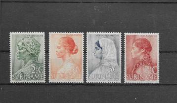 Suriname 1940, NVPH 190 t/m 193, Ongebruikt. beschikbaar voor biedingen