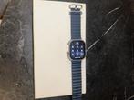 Apple watch ultra 2 stainless steel, Sieraden, Tassen en Uiterlijk, Smartwatches, Ophalen, Blauw, IOS, Nieuw