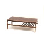 Vintage Brutalist salontafel jaren '70 mid century design, Gebruikt, 100 tot 150 cm, Verzenden, 25 tot 50 cm
