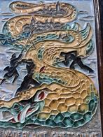 Cloisonné Tegel - Verzet 1940-1945, Antiek en Kunst, Antiek | Wandborden en Tegels, Ophalen of Verzenden