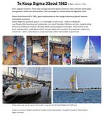 Sigma 33 ood 1982, Ophalen, Gebruikt, Diesel, 9 tot 12 meter