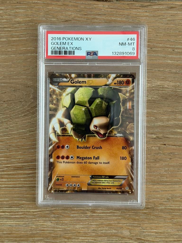 Golem EX 46/83 XY Generations NM-MINT PSA 8, Ophalen of Verzenden, Nieuw, Losse kaart