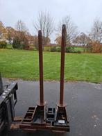 Dubbele doorn heftruck tapijt rol plastic, Ophalen