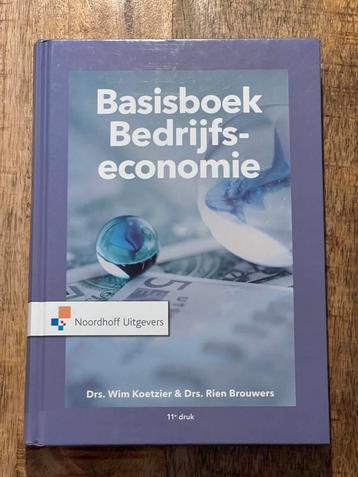 Basisboek Bedrijfseconomie 11e druk - Koetzier & Brouwers beschikbaar voor biedingen