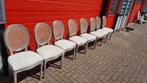 Prachtige vida XL stoelen set van 8 stoelen, Ophalen, Hout, Barok, Wit
