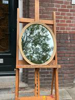 Vintage spiegel ovaal goud barok brocante hollywood regency, Ophalen, Minder dan 50 cm, Gebruikt, Minder dan 100 cm