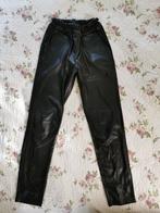 Zwarte nepleren lange broek. Merk: Turquoise by Daan., Zwart, Ophalen of Verzenden, Zo goed als nieuw, Maat 36 (S)