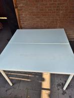 2x Bureautafels 120x60 met Kabelgoot, Huis en Inrichting, Ophalen, Gebruikt, 100 tot 150 cm, Tot twee personen
