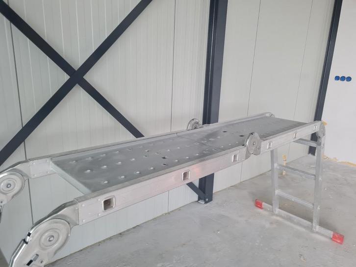 Multifunctionele Ladder/ Trap/ Steiger - Opvouwbaar, Doe-het-zelf en Verbouw, Ladders en Trappen, Zo goed als nieuw, Ladder, 2 tot 4 meter