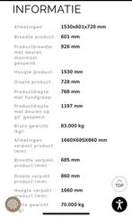 Smeg koelkast met vriesvak, Witgoed en Apparatuur, Ophalen, 140 tot 160 cm, 45 tot 60 cm, Met vriesvak