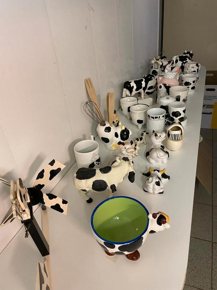 Koeien Verzameling - Beeldjes en Servies, Huis en Inrichting, Keuken | Servies, Gebruikt, Overige typen, Overige stijlen, Keramiek