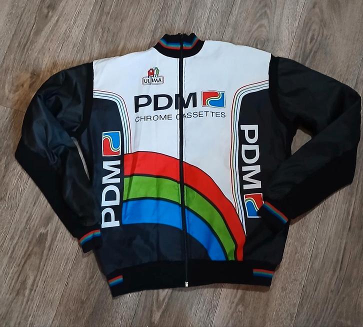 Vintage wielerjack PDM Campagnolo C-Record tijdperk, Fietsen en Brommers, Fietsaccessoires | Fietskleding, Bovenkleding, Ophalen