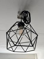 Industriele hanglamp Zwart Metaal, Ophalen of Verzenden, Gebruikt, Metaal, Minder dan 50 cm
