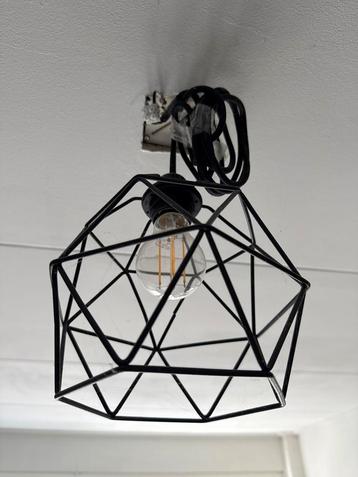 Industriele hanglamp Zwart Metaal beschikbaar voor biedingen
