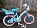Frozen fiets 14 inch met zijwieltjes en poppenzitje, Ophalen, Gebruikt, 14 inch of minder, Frozen