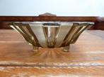 Art deco persglazen schaal, Scailmont Heemskerk, kubiste, Antiek en Kunst, Antiek | Glas en Kristal, Ophalen of Verzenden