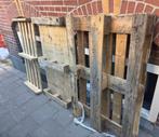 Drie pallets, gratis ophalen in Arnhem, Doe-het-zelf en Verbouw, Hout en Planken, Ophalen, Pallet, Minder dan 200 cm, Overige houtsoorten