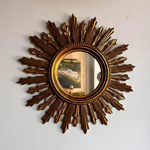 Italiaanse zonnespiegel sunburst vintage, Huis en Inrichting, Woonaccessoires | Spiegels, Ophalen of Verzenden