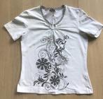 Gerry Weber zwart wit t-shirt, 38, Maat 38/40 (M), Wit, Ophalen of Verzenden, Korte mouw