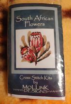 zuid afrikaans nieuw borduurpakket  - protea bloem, Verzenden, Nieuw, Borduurpakket