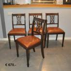 Schapenleren banken, fauteuils, stoelen, Huis en Inrichting, Stoelen, Ophalen, Zo goed als nieuw, Leer