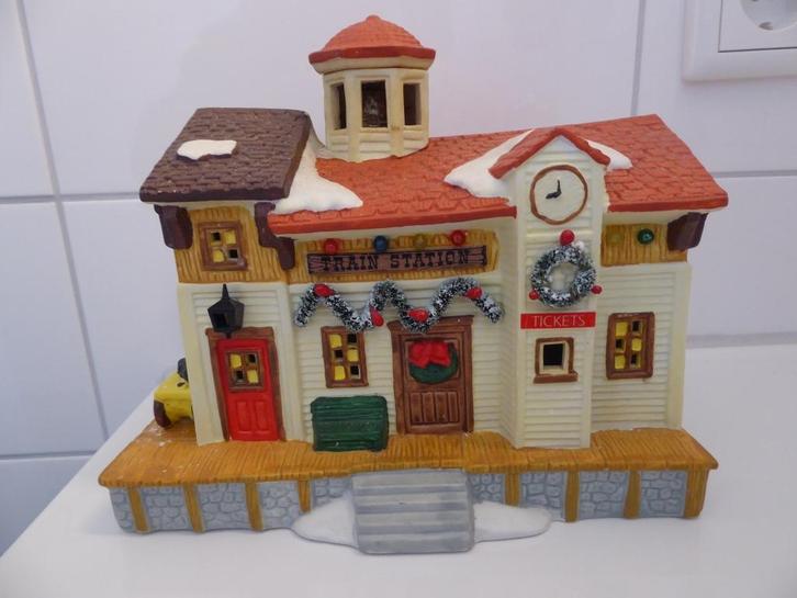 Dickensville Item -  180 - treinstation, Diversen, Kerst, Zo goed als nieuw, Ophalen of Verzenden