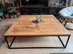 Industriële Salontafel Vierkant - 130x130, Huis en Inrichting, Tafels | Salontafels, Ophalen, 50 tot 100 cm, 100 tot 150 cm, Vierkant
