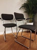 Vintage retro buizenframe sledepoot Gispen, Ophalen, Zo goed als nieuw, Grijs