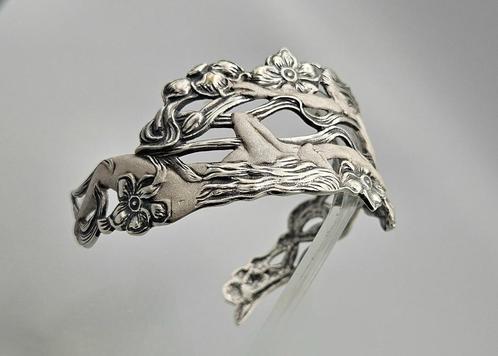 Zilveren Art Nouveau armband van Sarah Bernhardt. 2024/Z40, Sieraden, Tassen en Uiterlijk, Antieke sieraden, Armband, Zilver, Ophalen of Verzenden