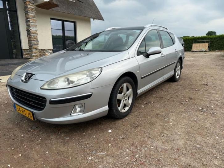 Peugeot 407 2.0 16V SW AUT 2005 Grijs, Auto's, Peugeot, Particulier, ABS, Airbags, Bluetooth, Centrale vergrendeling, Cruise Control
