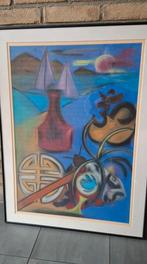 Kunst ingelijst afm lijst 62x82, Ophalen