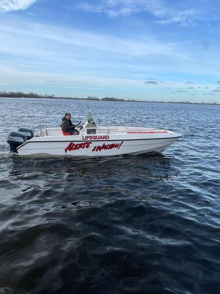 Unieke Cantana 707 Yamaha 130 pk 2x, Watersport en Boten, Speedboten, Zo goed als nieuw, 6 meter of meer, Benzine, Polyester, Buitenboordmotor