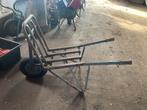 Gebruikte kruiwagen stenenkruiwagen, Ophalen, Gebruikt, Handmatig, Tweewielig