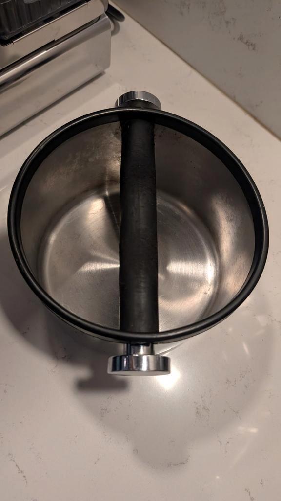 Motta Uitklopbak Koffiedik - RVS - 16.5cm, Witgoed en Apparatuur, Koffiezetapparaten, Zo goed als nieuw, Overige modellen, Ophalen