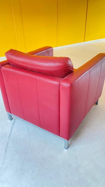 Ikea Bordeaux Leren Fauteuil - Nog een ronde! beschikbaar voor biedingen