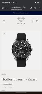 Hodler, Luzern., Sieraden, Tassen en Uiterlijk, Horloges | Heren, Overige merken, Staal, Polshorloge, Overige materialen