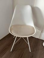 Jysk Klarup eetkamerstoelen wit - 4 stuks, Ophalen, Gebruikt, Wit, Metaal
